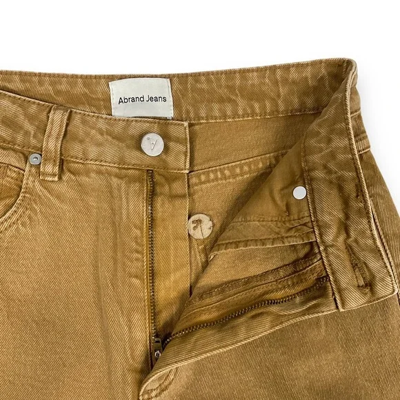 Abrand Revolve Womens Brown Venice High Rise Straight Jeans Size 26 NWT $128 - Picture 7 of 13